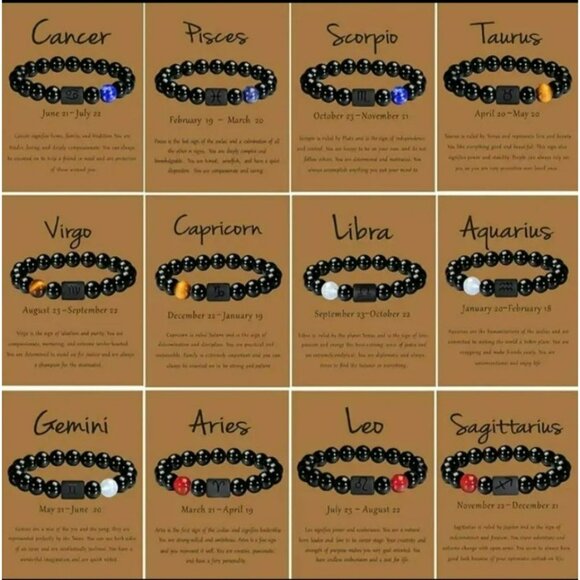 NWT - Pisces Stone Bead Bracelet  (SKU 0124) - Picture 2 of 8